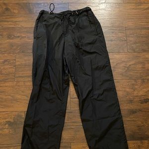 Black Gucci nylon sweatpants